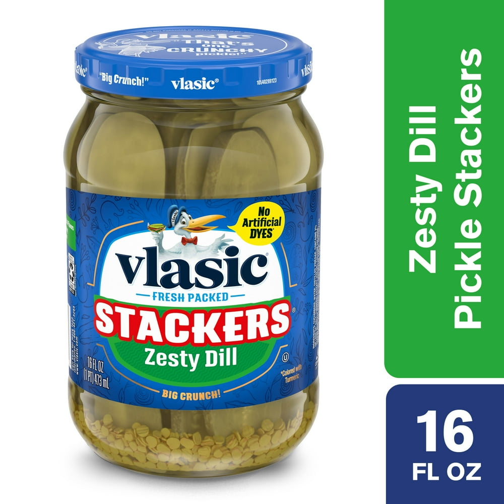 Vlasic Stackers Zesty Dill Pickles Image