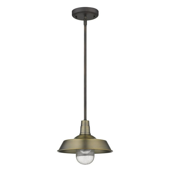 Acclaim Lighting 1736ATB Burry 1-Light Antique Brass Convertible Pendant