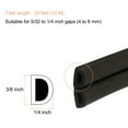 thumbnail image 2 of Cinta de sellado para puertas/ventanas de 33 pies, cinta de espuma tipo D de 1/4 pulgadas x 3/8 pulgadas color negro, 2 of 7