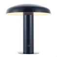 thumbnail image 6 of JONATHAN Y Suillius 11" Contemporary Bohemian Rechargeable/Cordless Iron Dimmable Integrated LED Mushroom Table Lamp, Navy, JYL7114F, 6 of 6