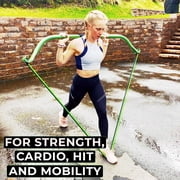 Gorilla Bow Original Portable Home Gym Resistance Bands and Bar System for Travel, Fitness, Weightlifting and Exercise Kit, Full Body Workout Equipment Set (Original Bow, Green, Base Bundle)