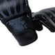 thumbnail image 5 of Guantes de boxeo de medio dedo Bling Bling estilo mano fantasma negro con muñequera ajustable, 5 of 11