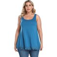 thumbnail image 4 of Tank Tops for Women Basic Camisole with Built in Bra Casual Wide Strap Sleeveless Layer Top for Summer, 4 of 7