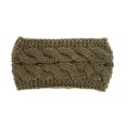 thumbnail image 2 of Sonducket Diadema de invierno para mujer, orejeras de ganchillo, motocicleta para mujer, color negro Accesorio para el cabello Hilo caqui Sonducket AP009482-14B, 2 of 6