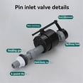 thumbnail image 3 of Universal Adjustable Toilet Fill Valve Replacement for Flush Tank Water Supply, 3 of 5