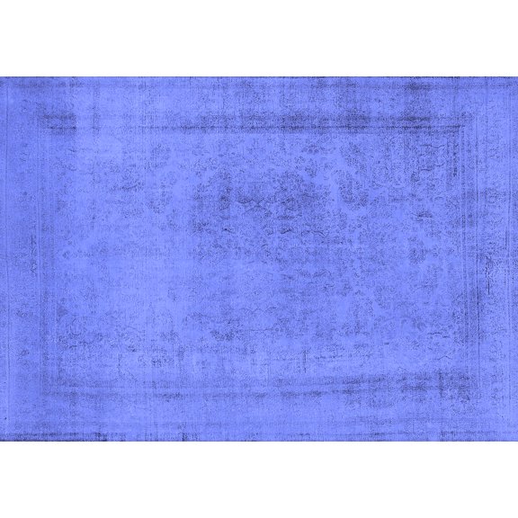 Ahgly Company Indoor Rectangle Oriental Blue Industrial Area Rugs, 2' x 5'