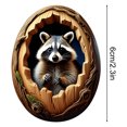 thumbnail image 2 of Squirrel in Nest Hanging Ornament, Christmas/Easter/Halloween/Daily Tree Decoration, Flat Owl Gifts for Grandparents, Parents, Kids, Neighbors, Friends Owl Ornaments for Christmas Tree, 2 of 4