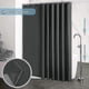 thumbnail image 4 of Shower curtain 200x200 cm with 12 hooks, extra wide, weighted, mildew resistant, dark blue, waterproof, large shower curtain, polyester fabric, 4 of 4