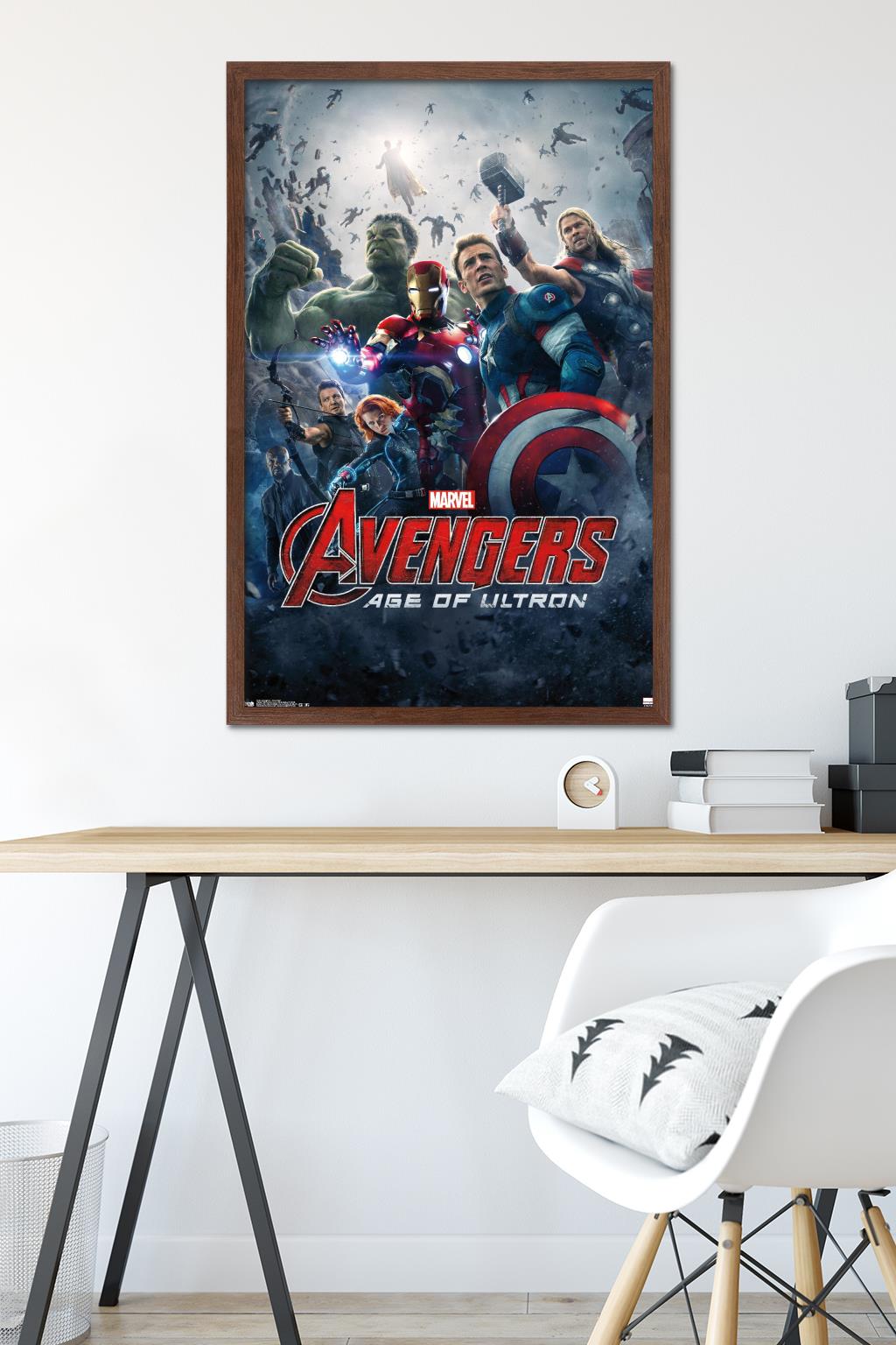 Marvel Cinematic Universe - Avengers - Age of Ultron - One Sheet Wall Poster, 22.375" x 34", Framed
