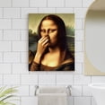 thumbnail image 4 of P&L Art Mona Lisa Canvas Art, Funny Mona Lisa Parody Canvas Art - Wooden Framed Bathroom Wall Decor, Perfect Holiday Gift for Everyone, Easy to Hang, 4 of 8