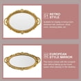 thumbnail image 3 of LEEYNEER Miroir Cosmétique Rétro Décor Européen Miroir Vintage Éclairé pour Mur Verre Résine, 3 of 6