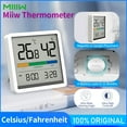 thumbnail image 1 of Amdohai MIIIW Comfort Temperature and Humidity Clock Digital Hygrometer Alarm Clock Indoor Thermometer Humidity Monitor Smart Home with 3.34-inch Huge LCD Screen, 1 of 8