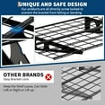 thumbnail image 4 of Royalbelle 2-Pack 2x6ft Black Garage Shelving, Wall Shelf Storage Rack, 4 of 9