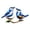 A001- Blue, variant on Blue Metal Bird Wall Art Pair of Blue Birds Metal Wall Decor for Outdoor Indoor Home Garden Patio Fence Add A Touch to Your Space