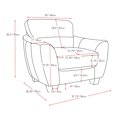 thumbnail image 5 of CorLiving Jazz Black Bonded Leather Chair, 5 of 5