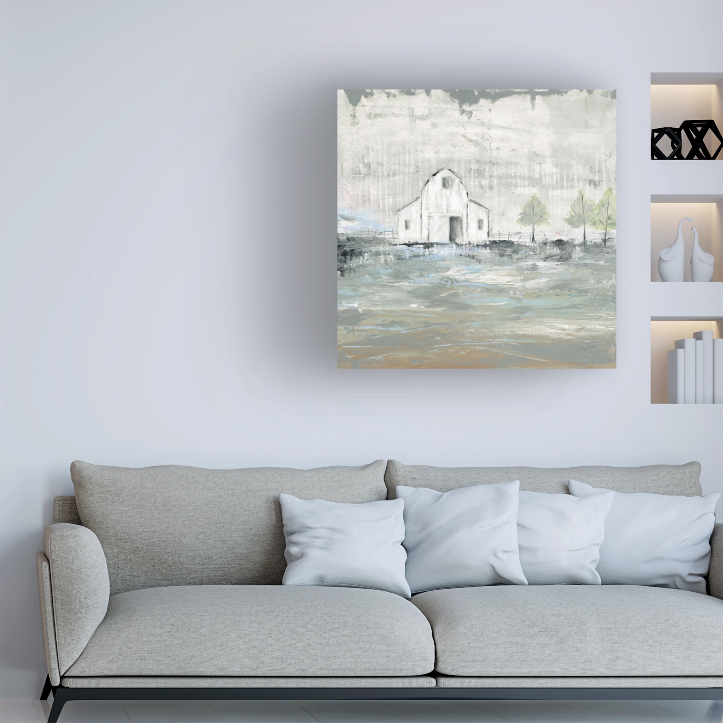 Courtney Prahl 'Iowa Barn I' Canvas Art