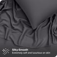thumbnail image 3 of Juego de Sábanas TENCEL™ Bare Home Lyocell Derivado Del Eucalipto Split King Gris Hierro Forjado, 3 of 8