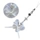 thumbnail image 2 of Butterfly Beaded Phone Lanyard Bowknot Pendant Wrist Straps Detachable Phone Chain Keyring Portable Accessory for Women Transparent, 2 of 4