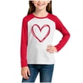 thumbnail image 2 of Blusas y camisas de manga larga con cuello redondo Sudadera de manga larga con cuello redondo y estampado para niños para tallas medianas y grandes con mangas largas Blusa de poliéster para niños, 2 of 6