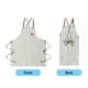 thumbnail image 3 of Delantal de lienzo TRABAJO ESPLEADO Delantales Desgaste delantales Cubiertas Cómodo Ropa de trabajo Cubierta Accesorio Accesorio Vestido de trabajo doméstico con bolsillos Beige seitruly HA011664-04, 3 of 7