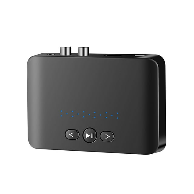 Inteprter Receptor compatible con Bluetooth Compatible con U-disk Play Conexión automática Puertos RCA duales Adaptador inalámbrico Dispositivo de Cables de audio/vídeo