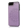 thumbnail image 1 of Funda para iPhone 7 Plus 8 Plus con tarjetero de piel sintética con estampado de flores de datura, 1 of 5