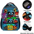 thumbnail image 4 of Geometry Dash Gaming Backpack Bag Lightweight Daypack Travel Laptop Bag Women Men Bookbags, 4 of 7