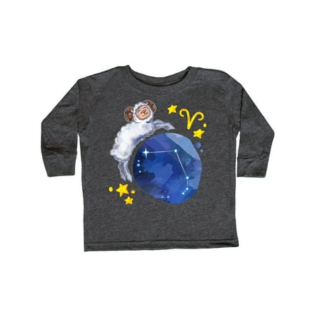 

Inktastic Aries Constellation Zodiac Sign Illustration Gift Toddler Boy or Toddler Girl Long Sleeve T-Shirt