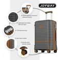 thumbnail image 4 of Joyway 20" Expandable Carry-on Luggage suicase with Spinner Wheels，Hardside 3PCS Set with TSA Lock, 4 of 6