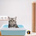 thumbnail image 2 of Semi-closed Cat Litter Box With Scoop Cat Litter Tray Cat Toilet Small Animals Toilet, 2 of 8