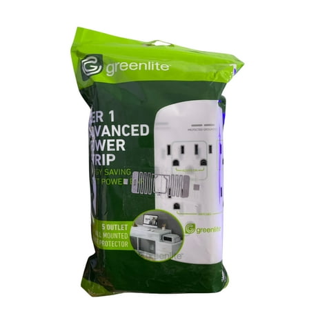 Greenlite Tier 1 Advanced Power Strip 5 Outlet Surge Protector