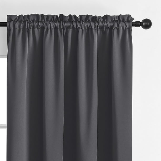 Eky Blackout Curtains,Energy Efficient Darkening Rod Pocket Single