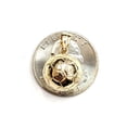 thumbnail image 4 of 14k yellow Gold 3D Soccer ball Pendant charm sport game fine jewelry gift 4g, 4 of 12
