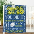 thumbnail image 5 of Graduation Soft Throw Blanket 2025, Birthday High School College Graduation Gifts for Daughter Son from Mom Dad, Class of 2025 Graduation Blanket Gifts for Him Her, 5 of 5