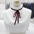 thumbnail image 6 of Milageto Ribbon Bow Tie Creative Fake Collar for suits Sportswear Sweater, 6 of 8