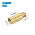 thumbnail image 2 of Uxcell 2g Copper Dart Weight Add Accentuator 3 Pcs 16mm 2BA Thread Darts Weight Adjuster Dart Accessories Copper Color, 2 of 6