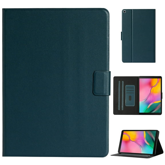 Dteck Folio Case for Samsung Galaxy Tab A7 10.4 inch (2020), Slim Fit Book Cover Design Multi-Angle Stand PU Leather Case Cover for Galaxy Tab A7 10.4" SM-T500 T505, Deep Green