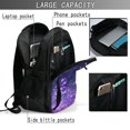 thumbnail image 4 of Balery Purple Bubble Abstract Art Mochila con carga USB para hombre y mujer - Mochila impermeable y antirrobo para laptop con puerto USB para viajes, trabajo, 4 of 7