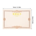 thumbnail image 2 of HEALEEP 50Ud Papel Para Certificados Decorativos En Marrón Ideal Para Documentos Y Diplomas, 2 of 6