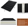 thumbnail image 2 of 3-Inch Queen Size Japanese Futon Mattress, Tri-Fold Floor Couch & Tatami Mat, Roll-Up Bed for Camping, Guest Room, Dorm, 2 of 7