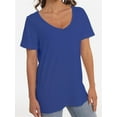 thumbnail image 4 of Women's Oversized T Shirts Tees Half Sleeve V Neck, 4 of 4