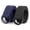 D-black+blue, variant on Men Canvas Belt Web Fabric Casual Belt with Black Double D-ring 1 1/2" Wide Set of 2