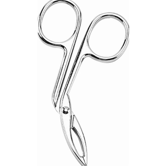 Professional Scissors Shaped Eyebrow Tweezers Nose Hair Clip Tweezer Tool Flat Tip Tweezers Precise Plucking Rustproof Face Hair Removal, Argent