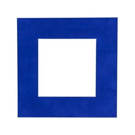 

Suede Texture Photo Mat - Royal Blue 16x16 for 8x8 Photos - Fits 16x16 Frame