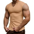 thumbnail image 1 of Débardeur Col en V Sans Manches pour Hommes pour l'Été Tenue Décontractée, 1 of 5