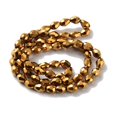 thumbnail image 5 of Electroplate Glass Bead Strands Faceted teardrop Golden Plated 7x6mm Hole: 1mm about: 66~68pcs/strand 19.3 inch DIY, 5 of 5