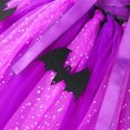 thumbnail image 5 of Vestido de malla de bruja malvada para niñas, disfraz de hada para Halloween, ropa de Reina demonio para fiesta de carnaval, vestido de bruja de murciélago púrpura, 5 of 5