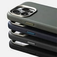 thumbnail image 3 of Pour MagSafe Étui de Charge Sans Fil en Cuir Texture Diamant pour iPhone 16 Plus13 14 15 Pro Max Alliage Objectif Antichoc Étui Arrière Rigide Verte ZSW CC pour iPhone 16, 3 of 6