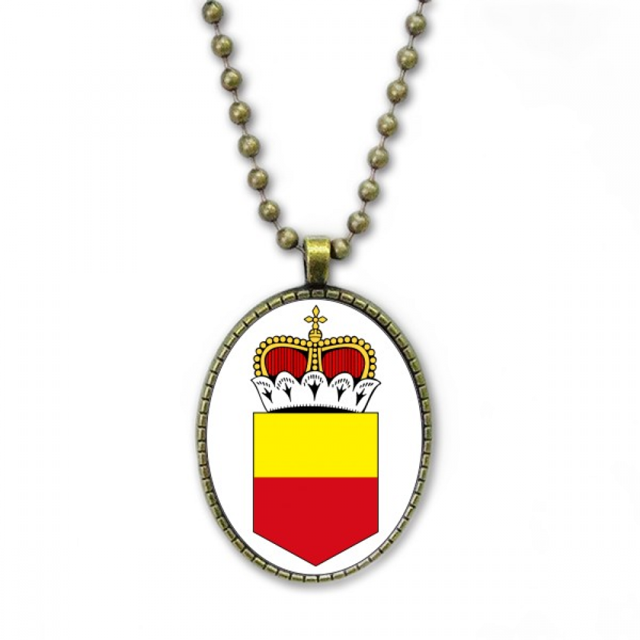 Emblema nacional de Liechtenstein Collar Colgante de cadena vintage Colección de joyas colgantes Unbranded M