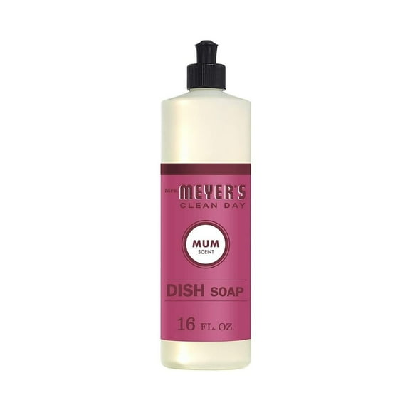 Mrs. Meyer's Clean Day Liquid Dish Soap, Mum Scent, 16 Fluid Ounce ( 3 Pack )